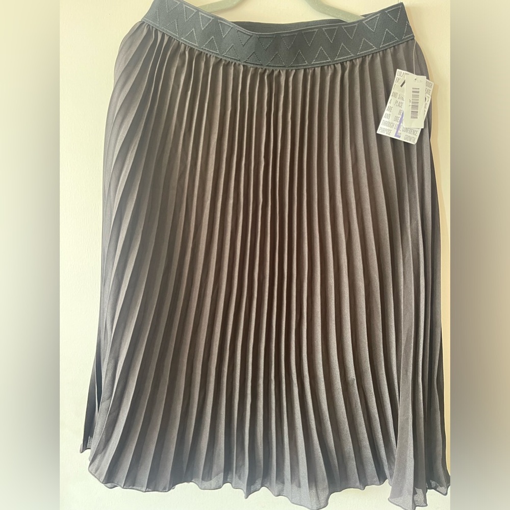 Black pleated skirt